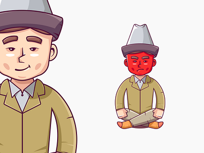 Kyrgyz Boy character character animation characterdesign corporate design game illustration typography vector