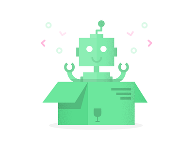 Wedding Robot ! android box day funny happy illustration robot wedding