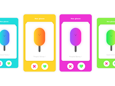 Matching app for Ice-cream ! app cream gradient ice