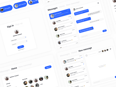 Messaging App app conversation design message messaging messenger mobile thread ui