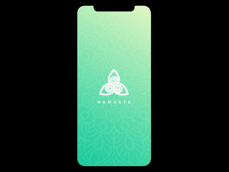 Namaste Sign Up app app ui health interaction ios ios app namaste sign in sign up ui ui animation ux yoga