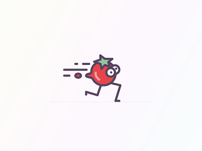 Fresh Tomato eat eco food fresh green icon illustration red run small tomato vegetables
