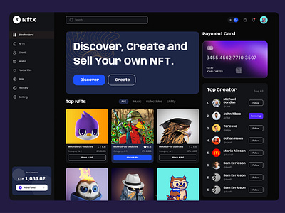 Nftx - NFT Dashboard 🔥
