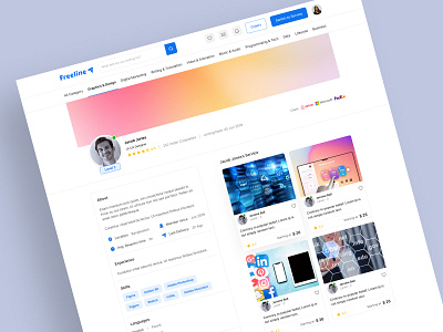 Freelancer profile 👦 cv design system figma freelance freelancer freelancer profile linkedin minimal minimalism profile solaimanali ui user interface ux