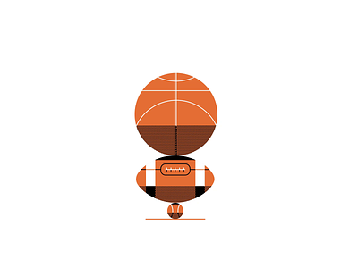 Sports Head | Animation american football animation ball baseball basketball clean design graphic design illustration motion graphics vector