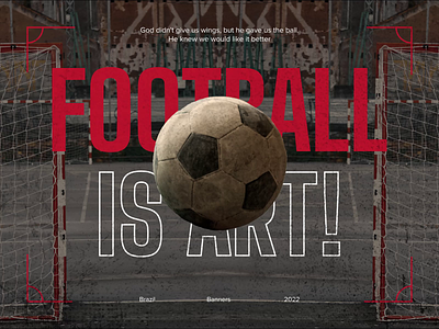 Street Football animation banner design football graphic design motion graphics red socker street streetfootball vector