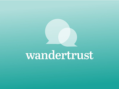 Wandertrust Logo app branding chat logo recommendations travel trip
