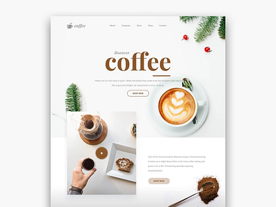 Coffee UI Landing coffee landing landing page ui web design website