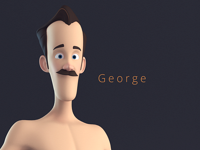 George Stylised MaleCartoon Character 3d cartoon cartoon character character design male character stylised stylized toon