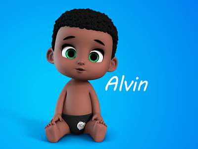 Alvin 3d cartoon baby boy cartoon character character design kid stylised stylized toon