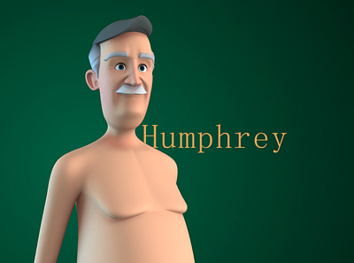 Humphrey stylised male character 3d cartoon cartoon character character design elderly male stylised stylized toon