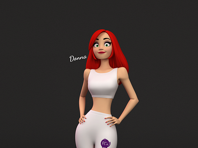 Donna Stylised Female character 3D print ready 3D model