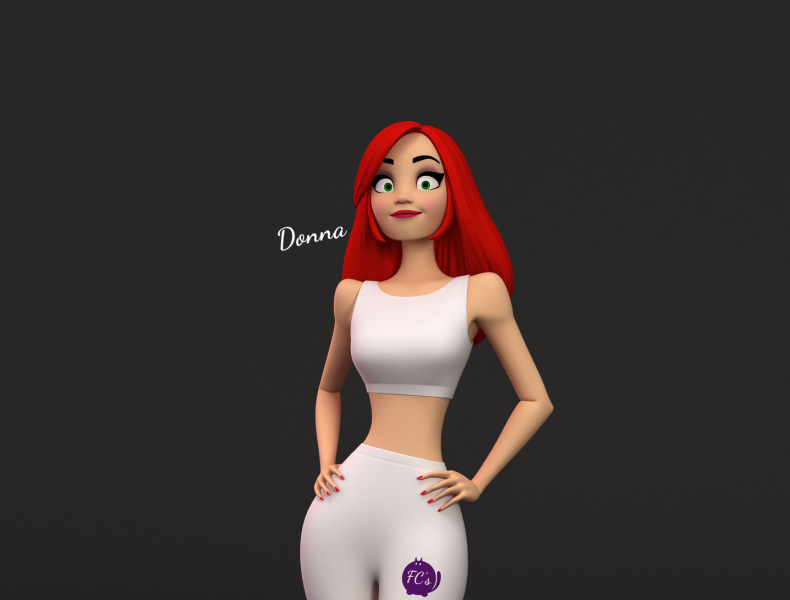 Donna Stylised Female Character 3d Print Ready 3d Model By