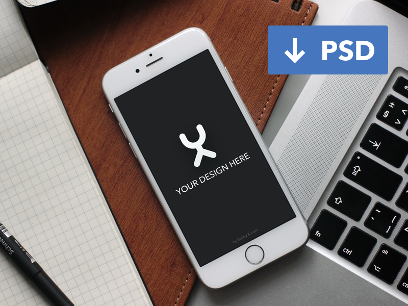 Download Free iPhone 6 Mockup by Dmitry Kurash on Dribbble