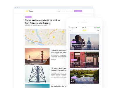 Seesaw – iOS travelling application app design ios iphone landing page travel travelling ui ux web website