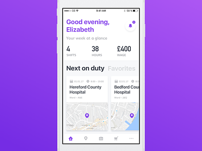 An app for nurses app application hospital ios iphone ui ux