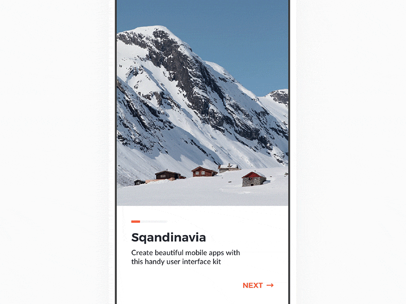 Sqandinavia – Paging animation animation app application interaction ios iphone keys kit paging ui ux