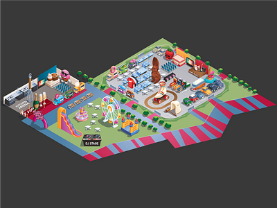 Sweetstock Isometric Event Map