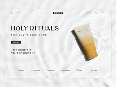 Skincare Brand Landing Page - Daily UI - 003