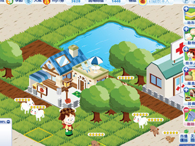 myIT farm game design character game layout ui
