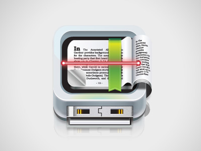 Bookscaner book icon ios5 scanner usb web