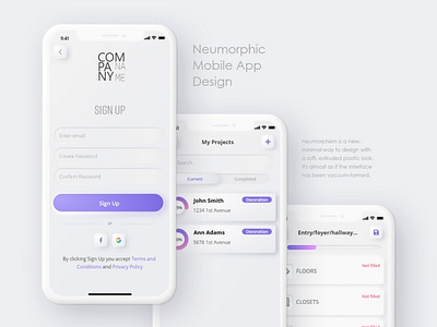 Neumorphic App Design