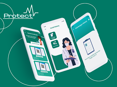 Protect Vaccine Covid design mobile research ui uiux ux