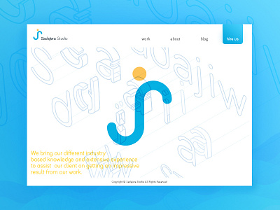 Sadajiwa Studio Homepage clean ui ux web design website
