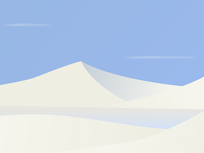 Illustration | Lake in the desert