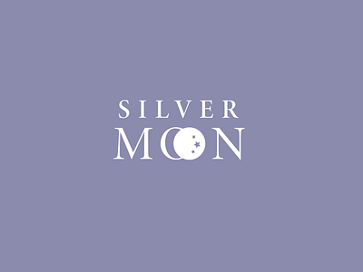 Silver Moon logo (hair products for silver hair) branding logo