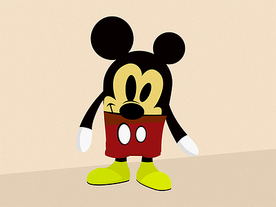 Popcorn Mickey disney illustration mickey photoshop vinylmation