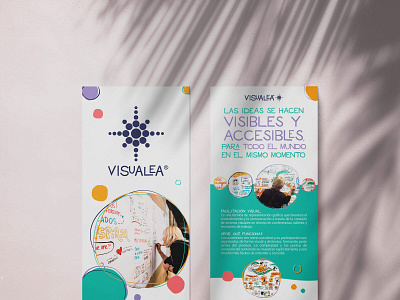 Promotional flyer for "Visualea" design flyer graphic design visualthinking