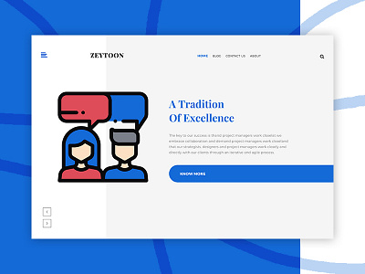 ZEYTOON blue design web