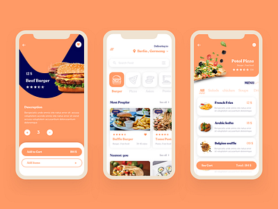 Pasta - Food Delivery app UI Kit by Hazem Tawfik on Dribbble