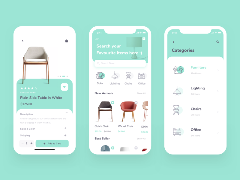 Sota - Furniture Ecommerce Ui Kit by Hazem Tawfik on Dribbble