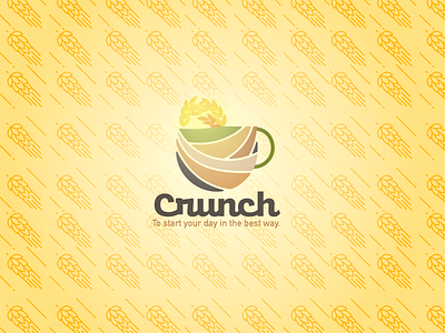 Case study- crunch logo adobe illustrator brand branding cereal cereals crunch design grains graphic design illustration illustrator logo logo design