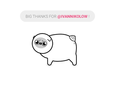 Dribbbug 2d after animation debut dribbble effects gif invite pug thank thanks you