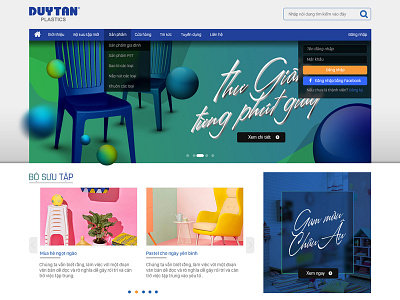 Duytan Homepage clean homepage loginform plastic ui ux website