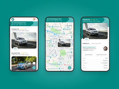 Car rental search 1/2 app car design figma mobile portfolio search ui webdesign