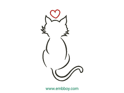 Cat embroidery design dst emb embroidery embroidery design embroidery designs pes