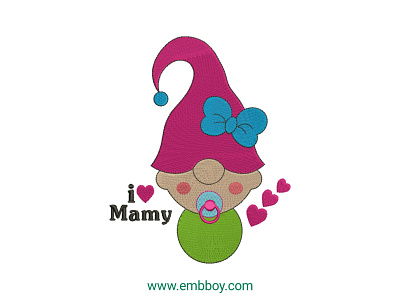 Baby embroidery design , i love mamy dst emb embroidery embroidery design embroidery designs pes