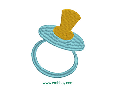 Pacifier Baby embroidery design