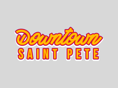 Downtown St. Pete Snapchat Geofilter design geofilter illustration lettering snapchat vector vibrant