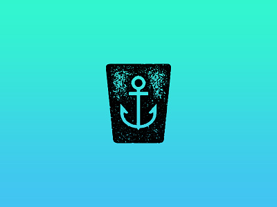 Cork And Anchor Logo Mark anchor cork design illustration logo logo mark nautical ocean stamp