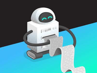 Robot Takeover blog graphic illustration robots texture vector