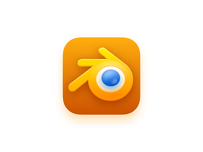 Blender, icon for macOS big sur blender branding design icon logo macos redesign ui vector