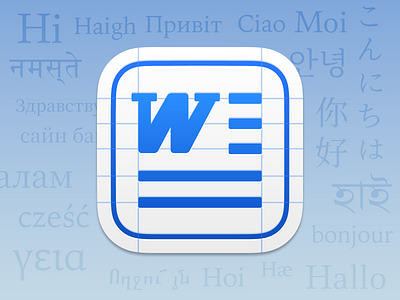 Microsoft Office Word, icon for macOS by Yeye on Dribbble