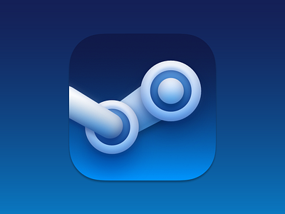 Steam, icon for macOS big sur branding design icon logo redesign ui vector