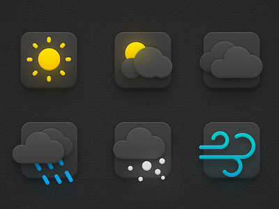 Luminous Weather Icons card icon weather