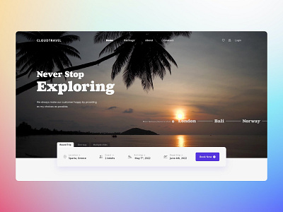 CloudTravel - Traveling Agency Website